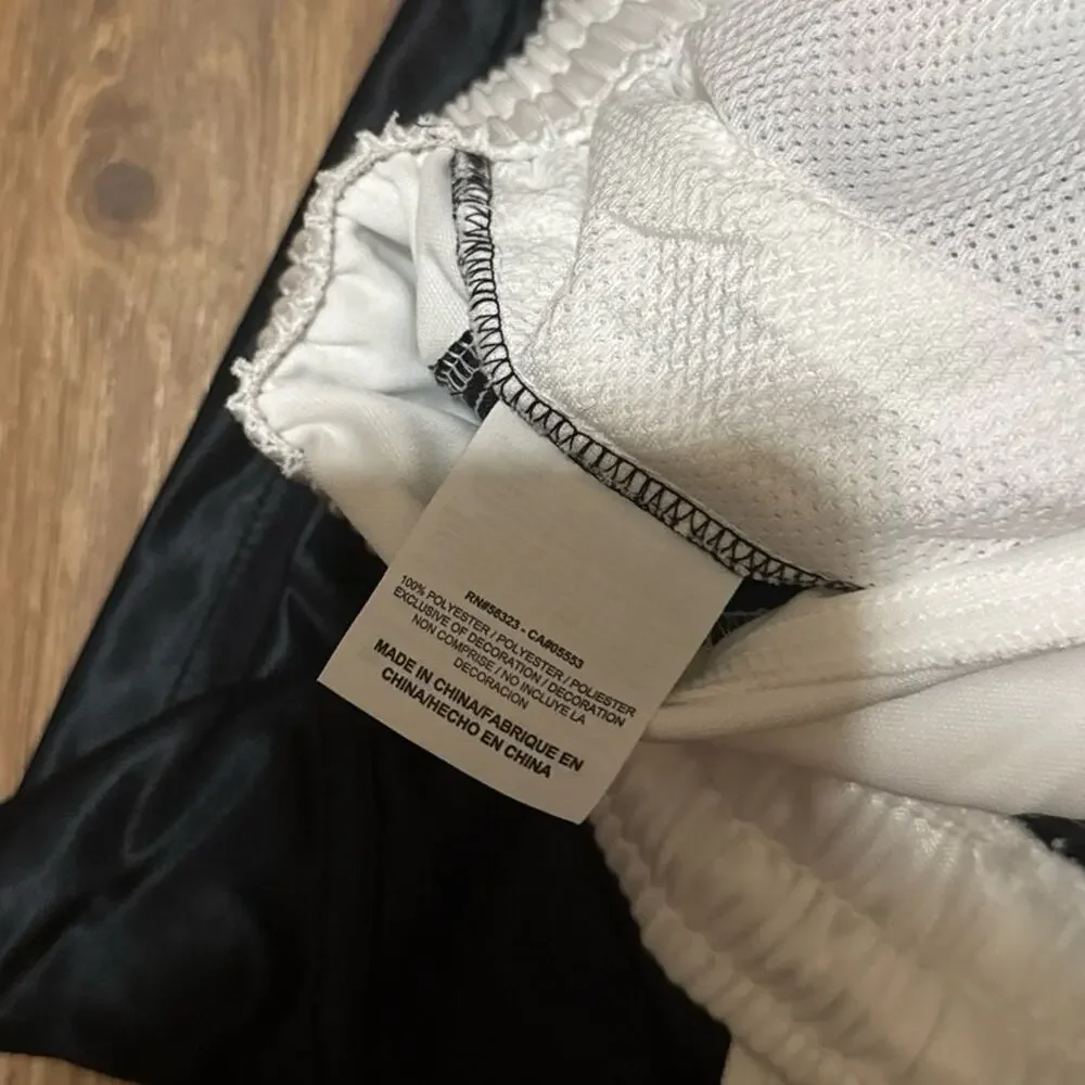 2011 Air Jordan 11 Concord Silky Dazzle White Black 395417-101 Shiny Shorts